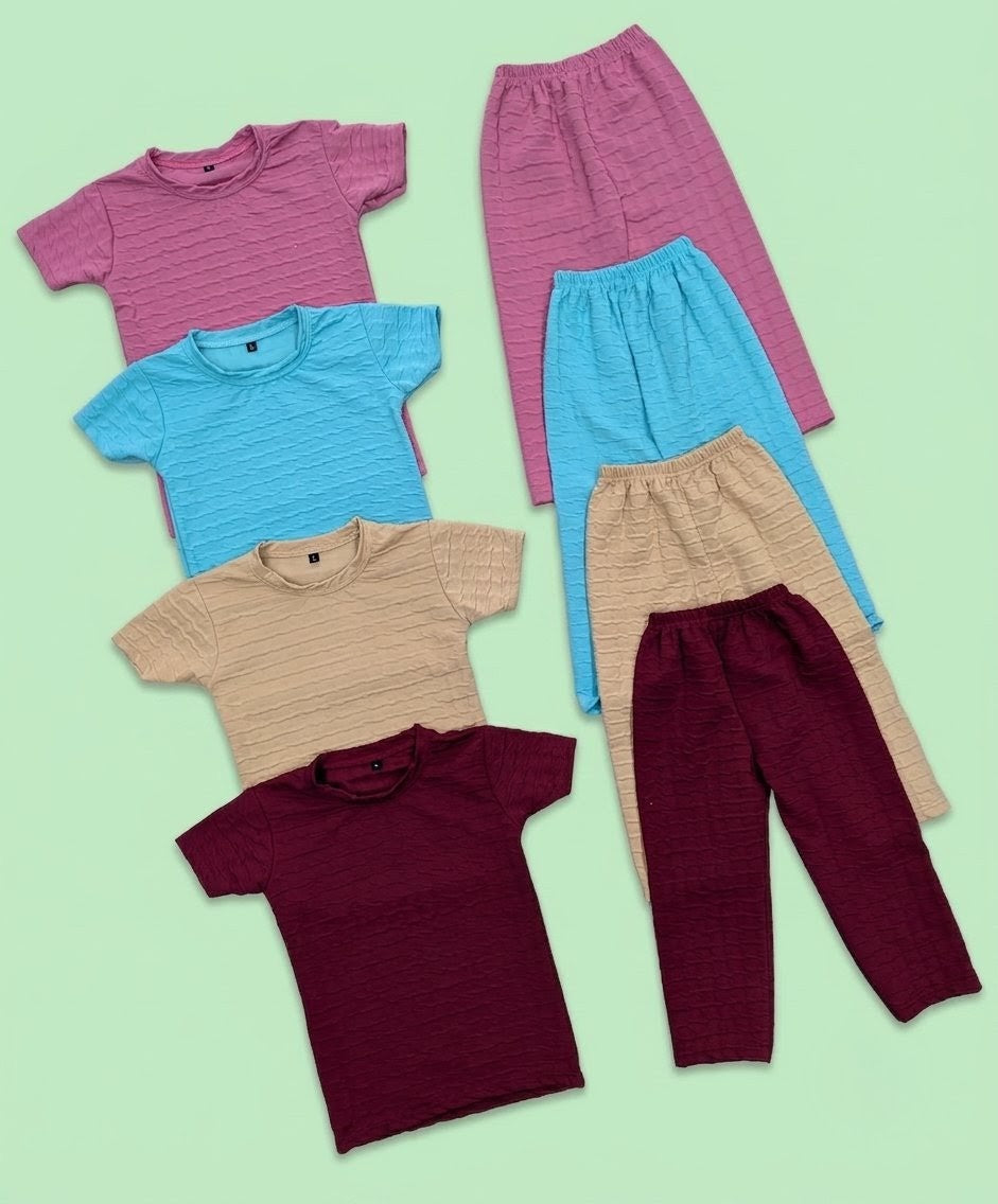 4 Popcorn T Shirts + 4 Pants Kids Combo Rs. 599 Only