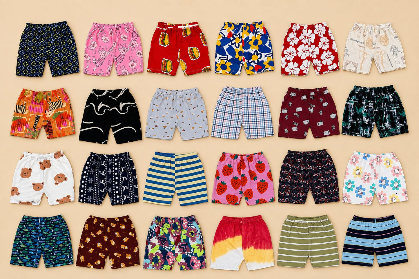 24 Cotton Shorts Combo Rs. 599 Only