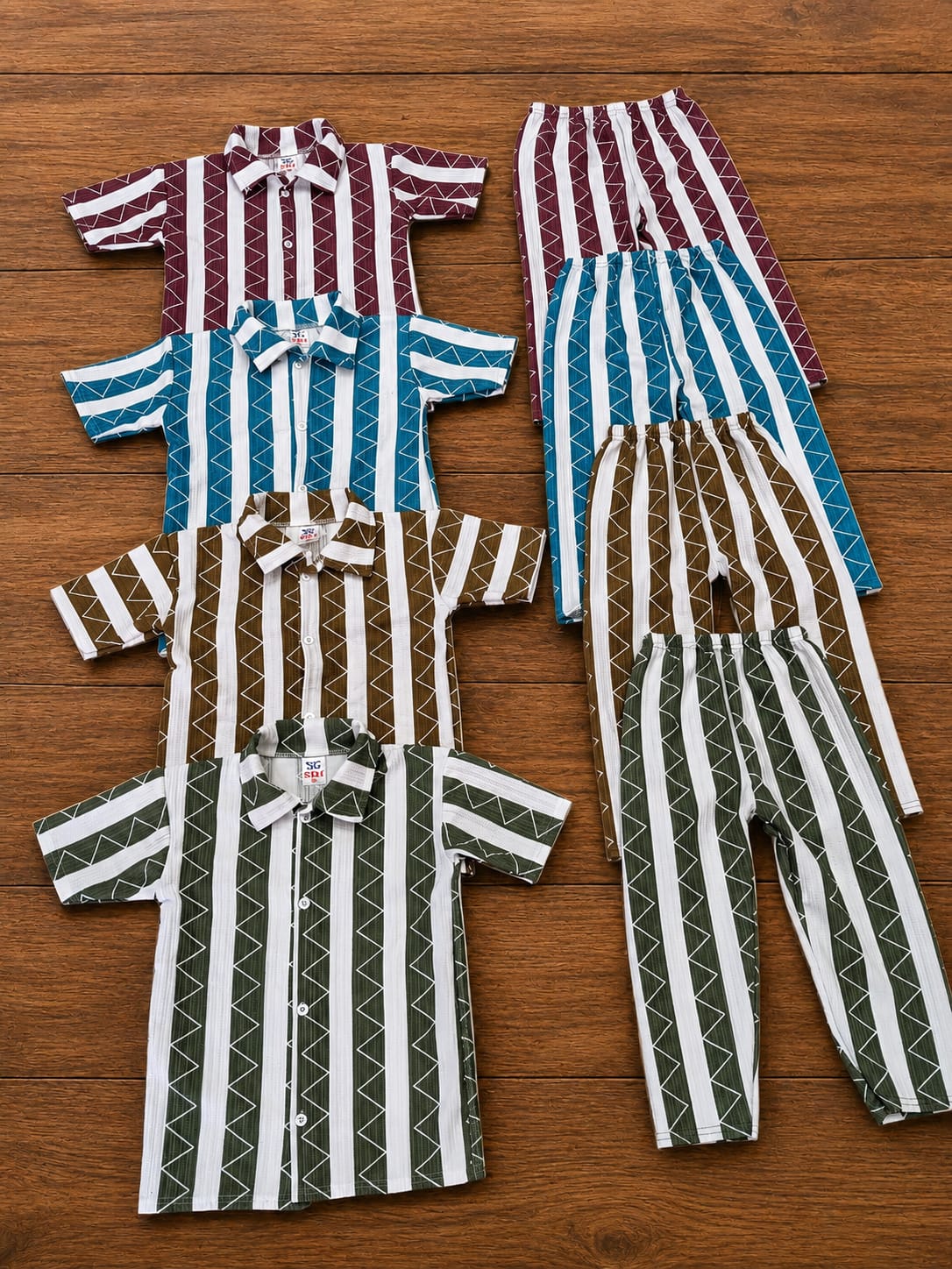 Combo of 4 Popcorn Shirts + 4 Pants Rs. 599 Only